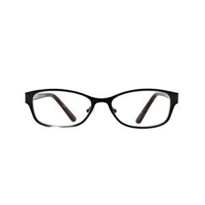 FLOWER Women's FLR112-001 Black and Tortoise Cat Eye Readers Eyeglasses +2.50